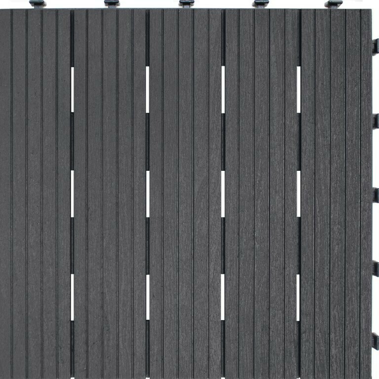 Easytile Extreme Decking Tiles 45 x 45 x 2.5cm Steel Grey